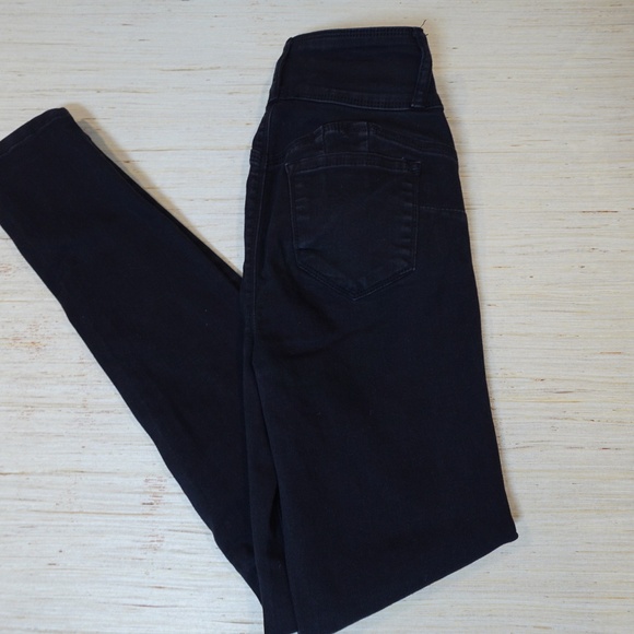 Wax Jean “Butt, I Love You” Black High Rise Skinny Jeans Women’s Size 3 - Picture 5 of 5